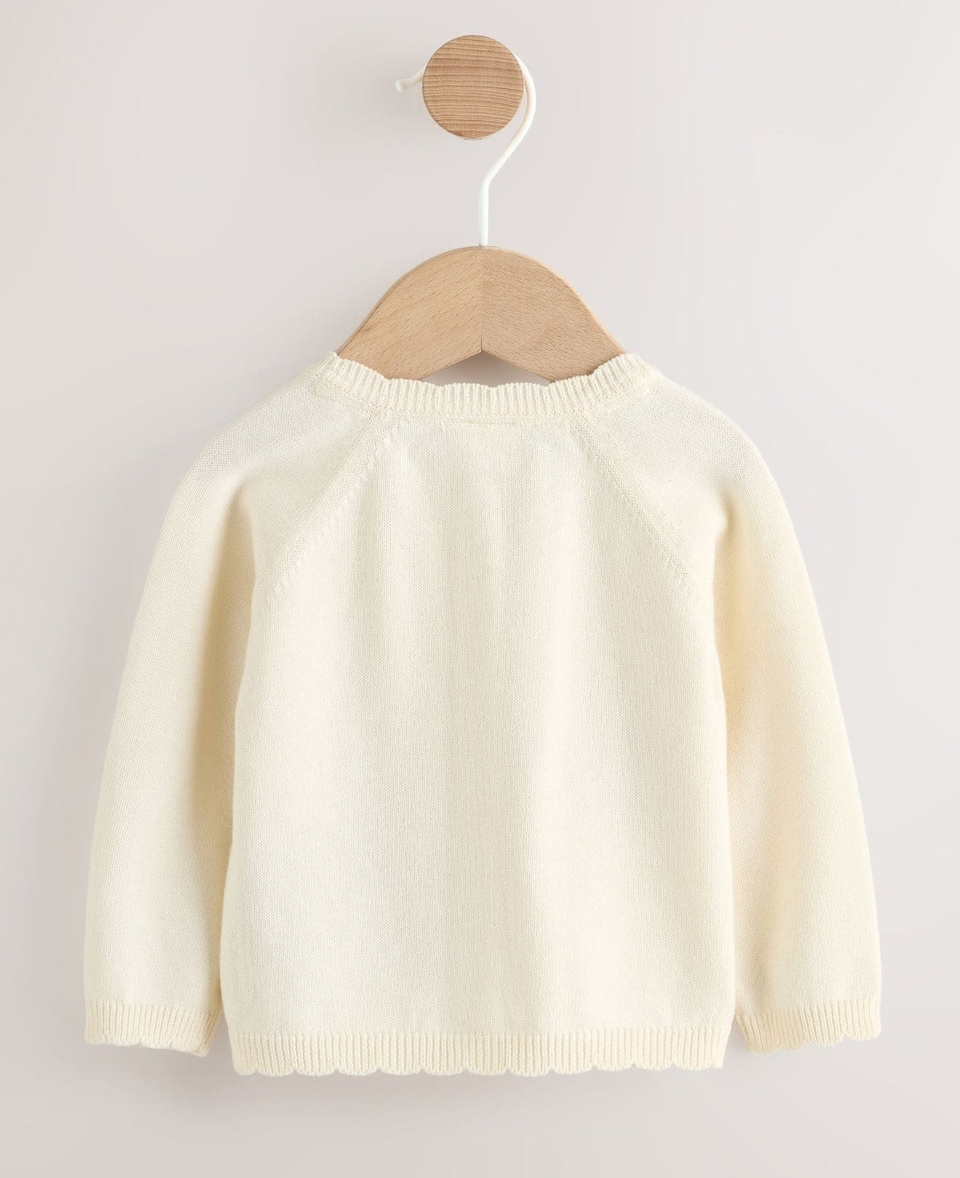 Multicolour Bright Stripe Knitted Baby CardiganNatural Embroidered Baby Bunny
Cardigan