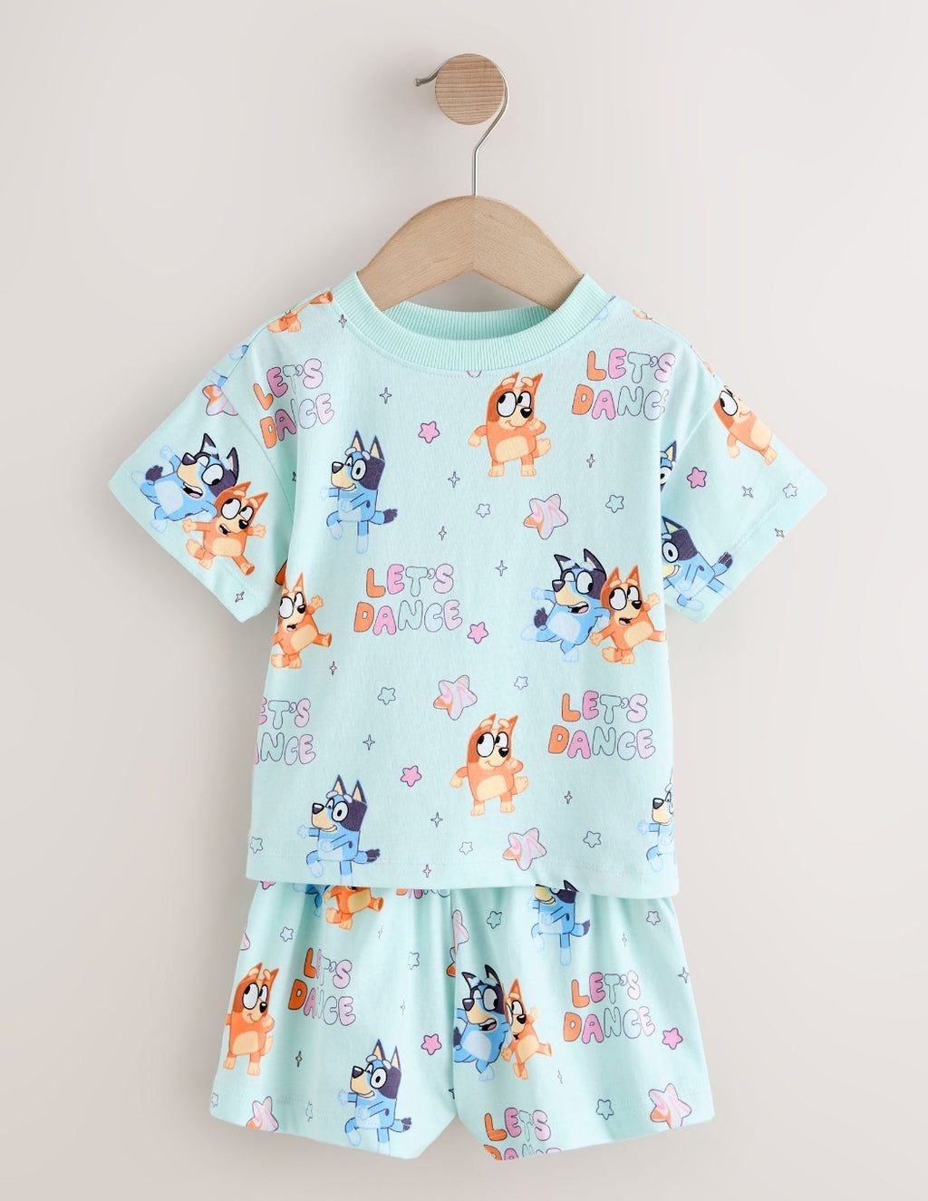 Ecru Bluey Short Pyjamas 2 Pack