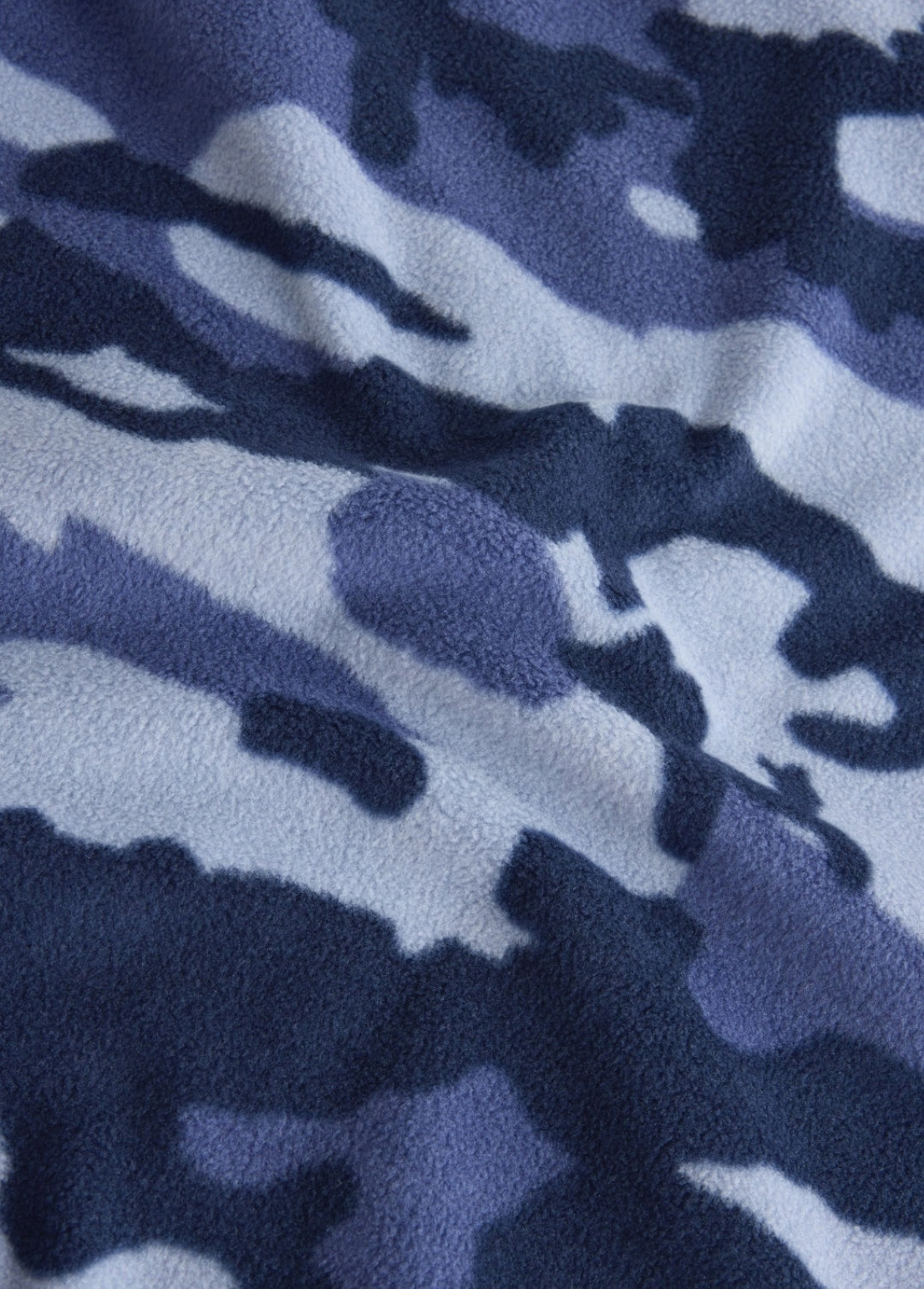 Blue Camo Printed Cosy Fleece Pyjamas