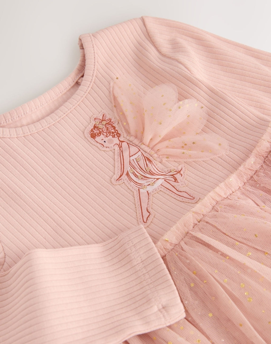 Pink Fairy Long Sleeve Mesh Party
Dress