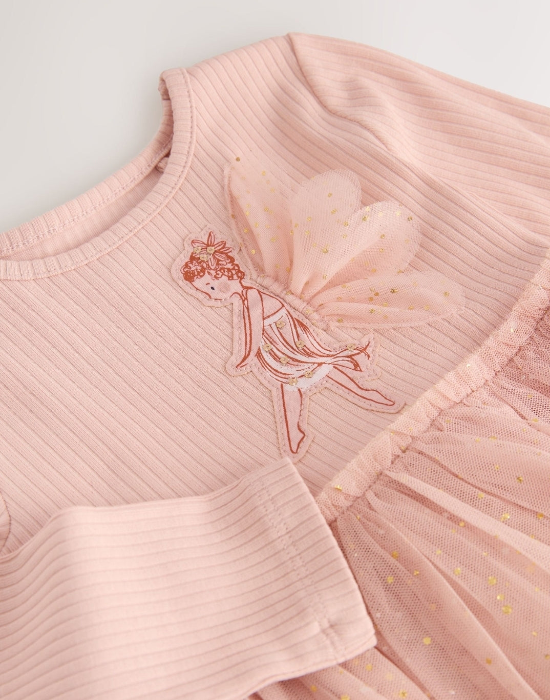Pink Fairy Long Sleeve Mesh Party
Dress
