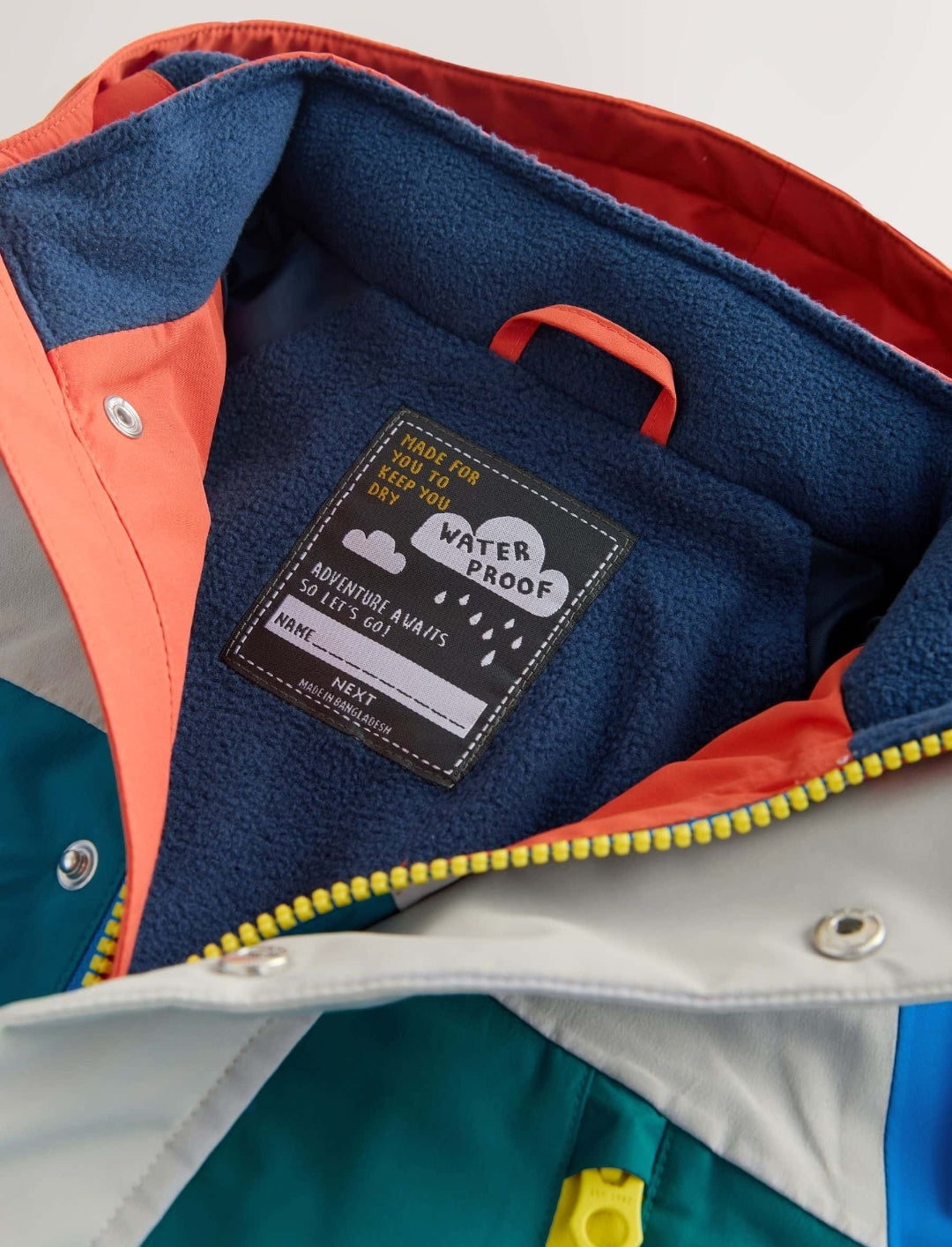 Colourblock Waterproof Fleece Lined Anorak