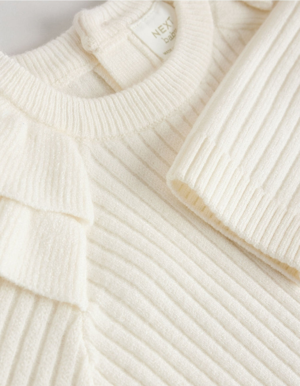 Cream Baby Knitted Jumper and Leggings Set 2 Piece