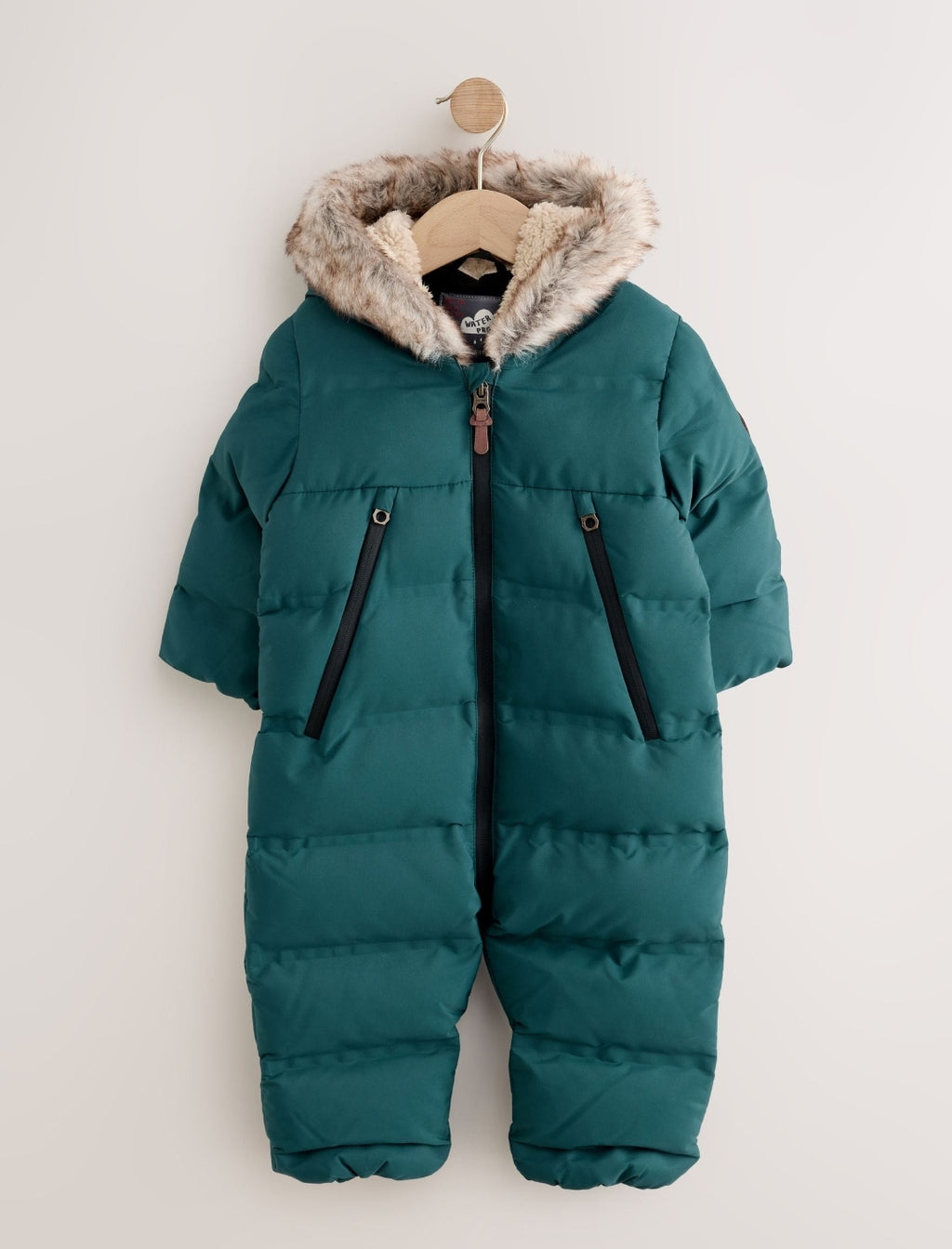 Green Waterproof Padded Snowsuit