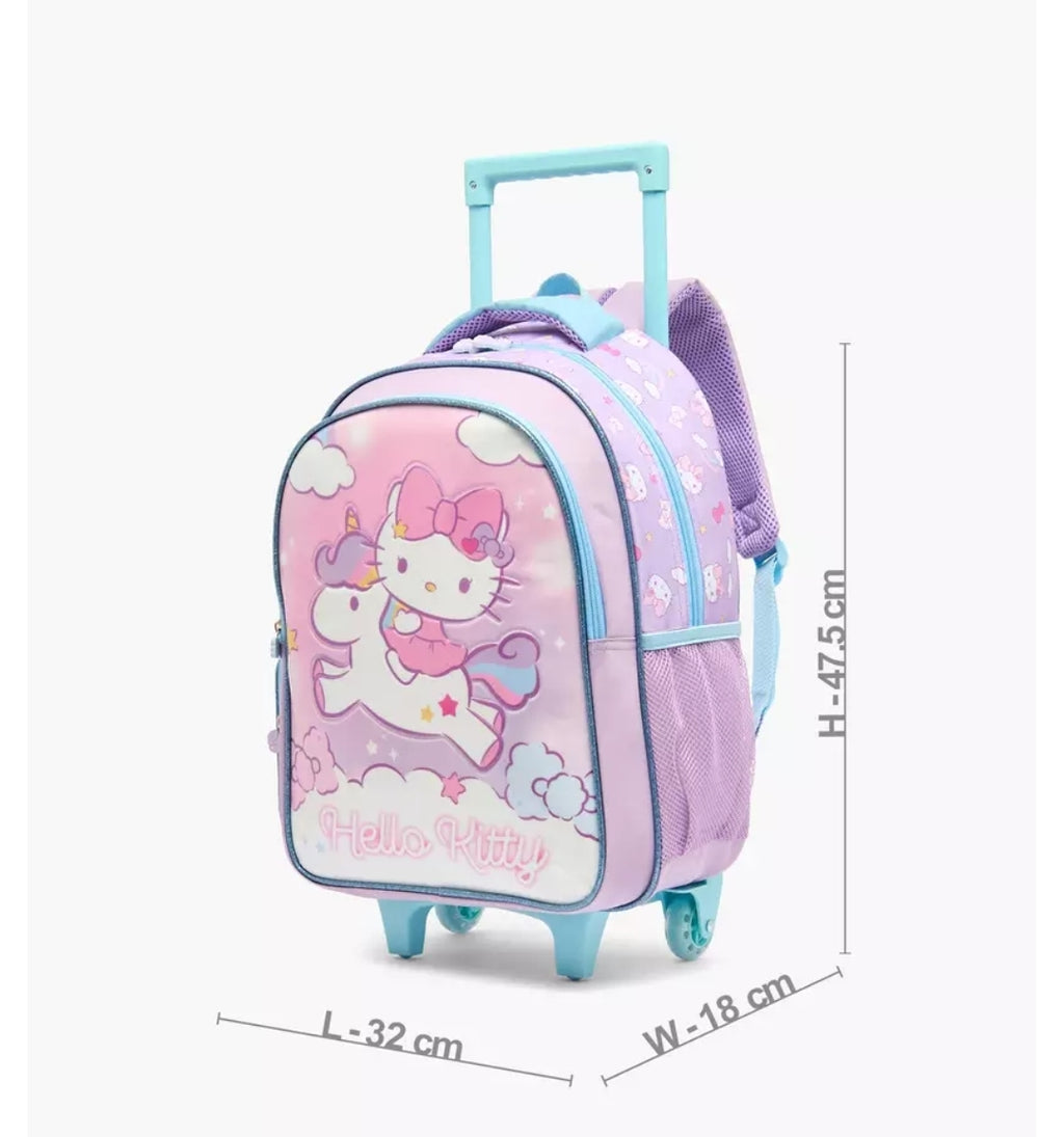 Sanrio Hello Kitty 5-Piece School Trolley Bag Set 16 inches