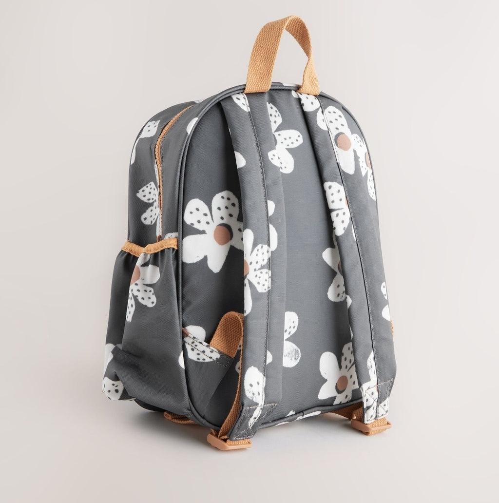 Black Floral Backpack