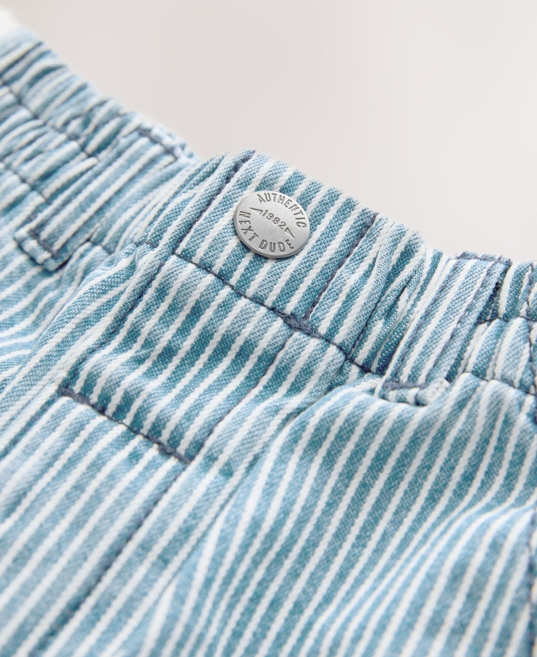 Blue/White Stripe Wide Fit Jeans