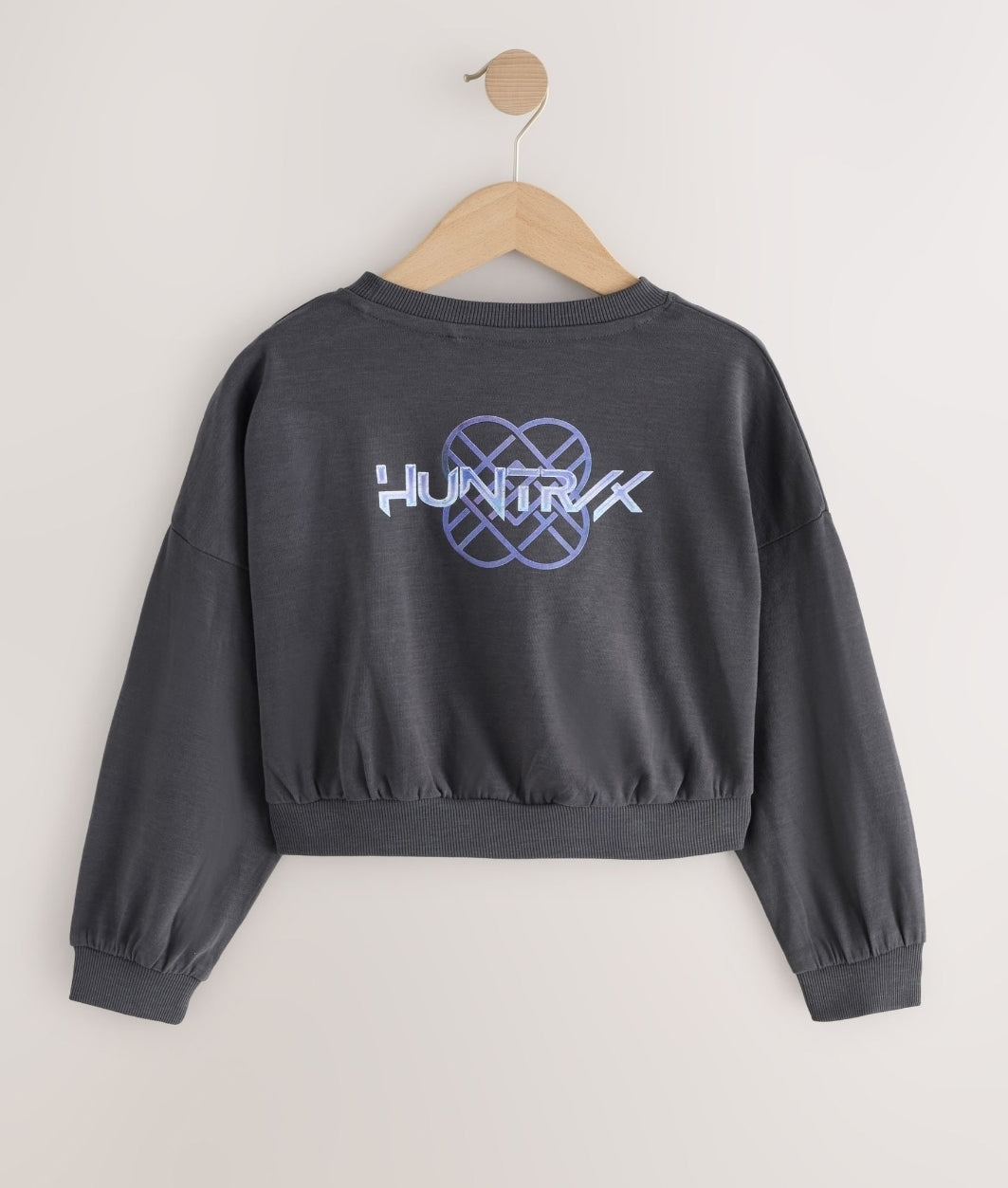 Charcoal Grey KPOP Demon Hunters Long Sleeve Sweatshirt