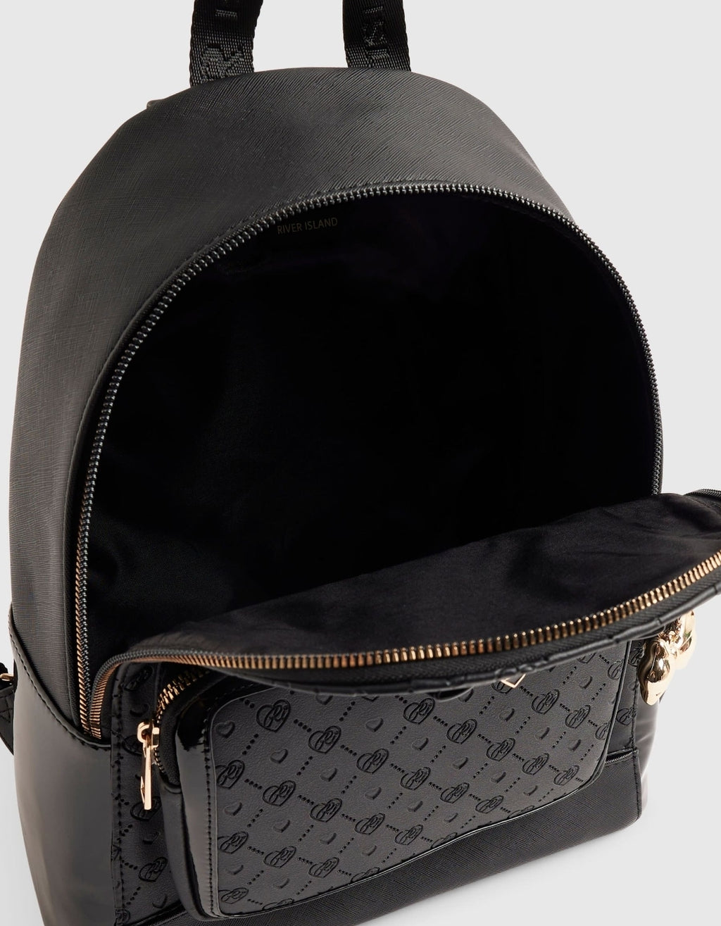River Island Black Bundle Backpack
