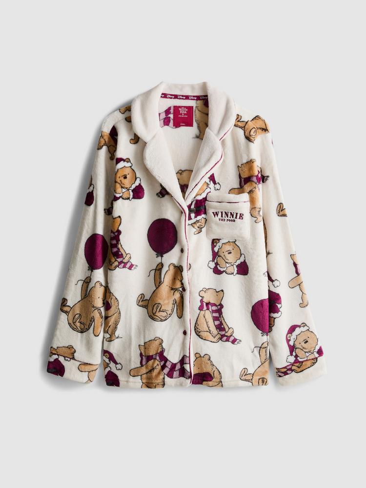 Primark Disney's Winnie the Pooh Fluffy Boyfriend Pyjama Shirt