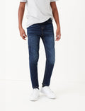Indigo Blue Skinny Fit Stretch Elasticated Waist Jeans