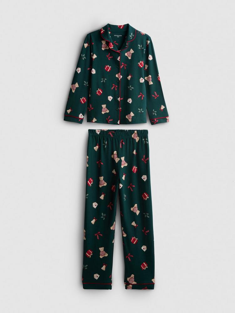 Primark Christmas Teddy Bear Shirt Pyjamas
