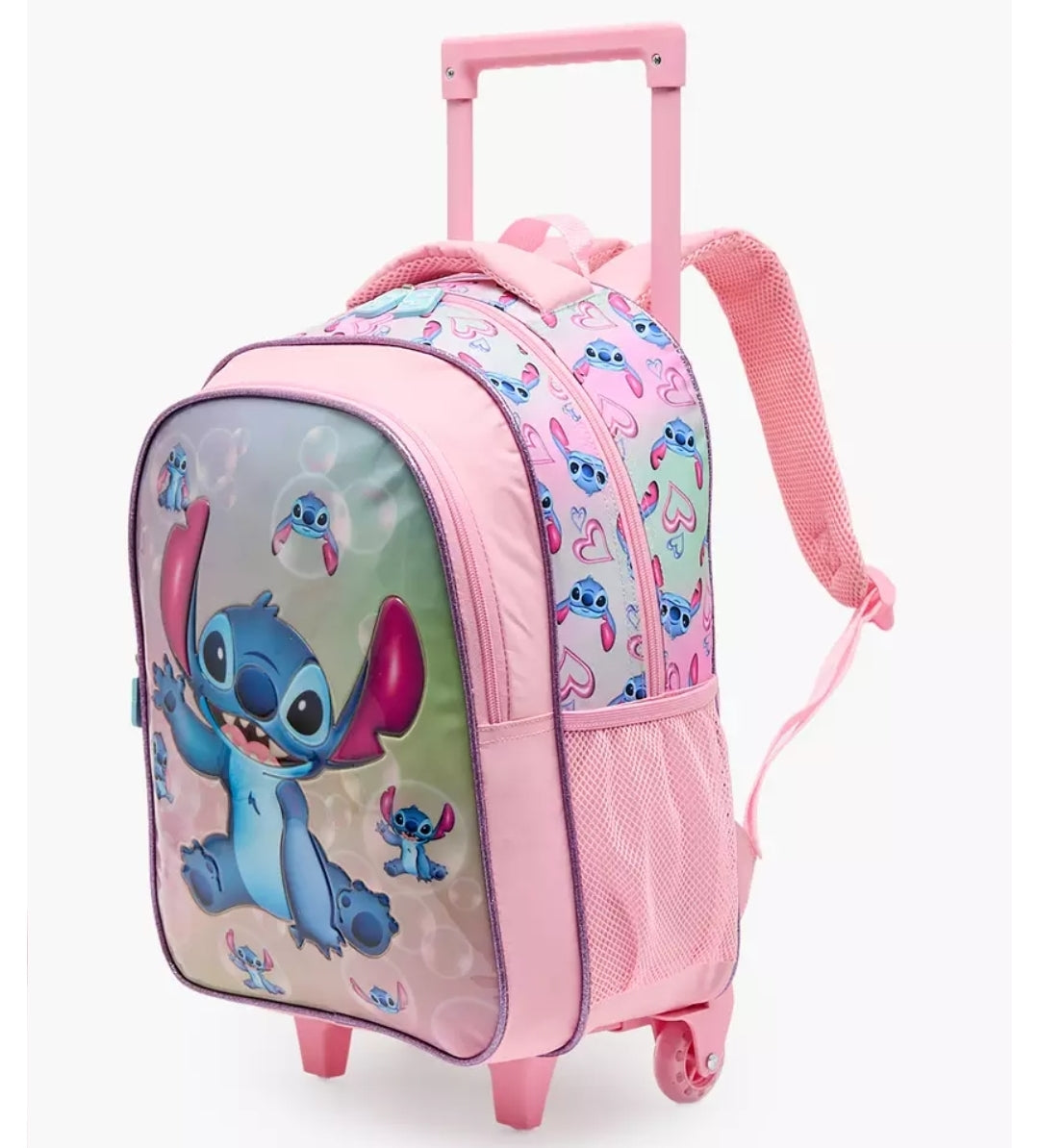 Disney Stitch Print 5-Piece School Trolley Bag Set 16 inch
