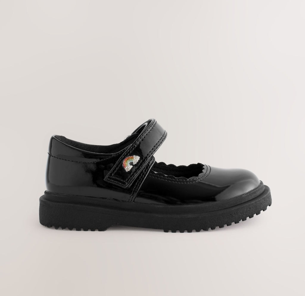 Black Patent Rainbow Chunky
Mary Jane School Shoes