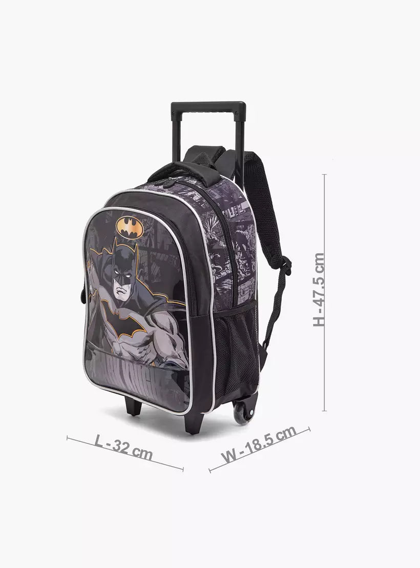 Batman Print 5-Piece School Trolley Bag Set 16 inches