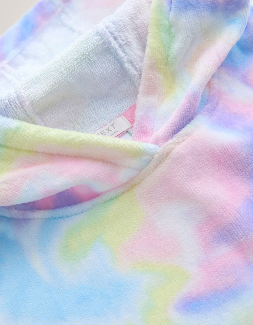 Multi Tie Dye Towelling Poncho