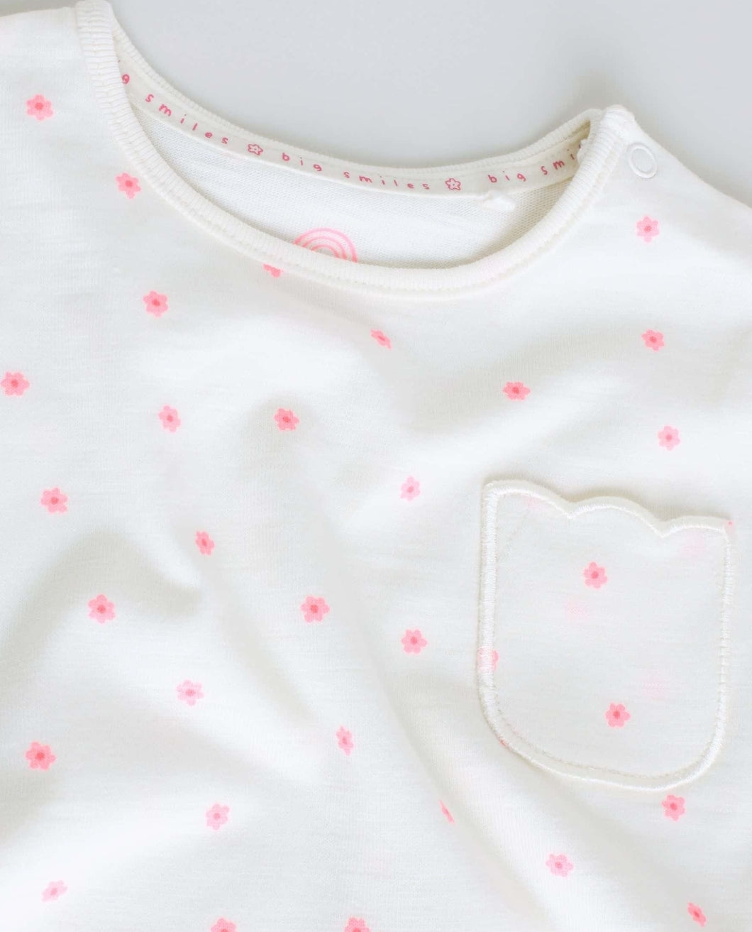 Pink Slogan Short Sleeve Top and Shorts Baby Set 6 Piece