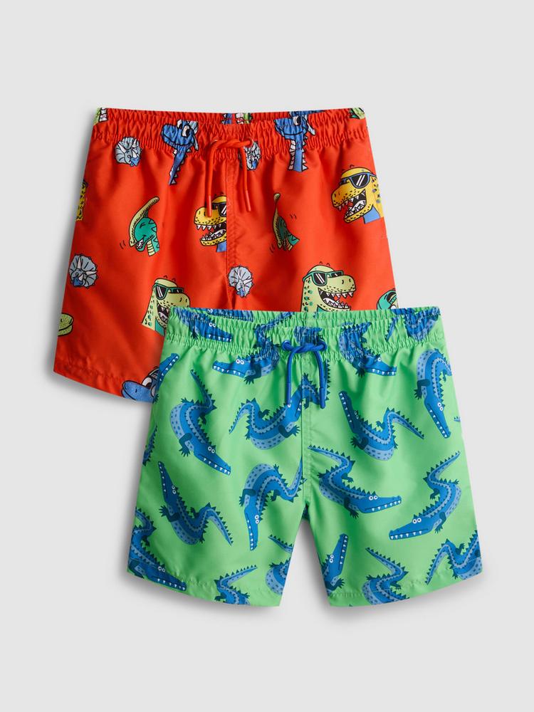 2pk Printed Swim Shorts