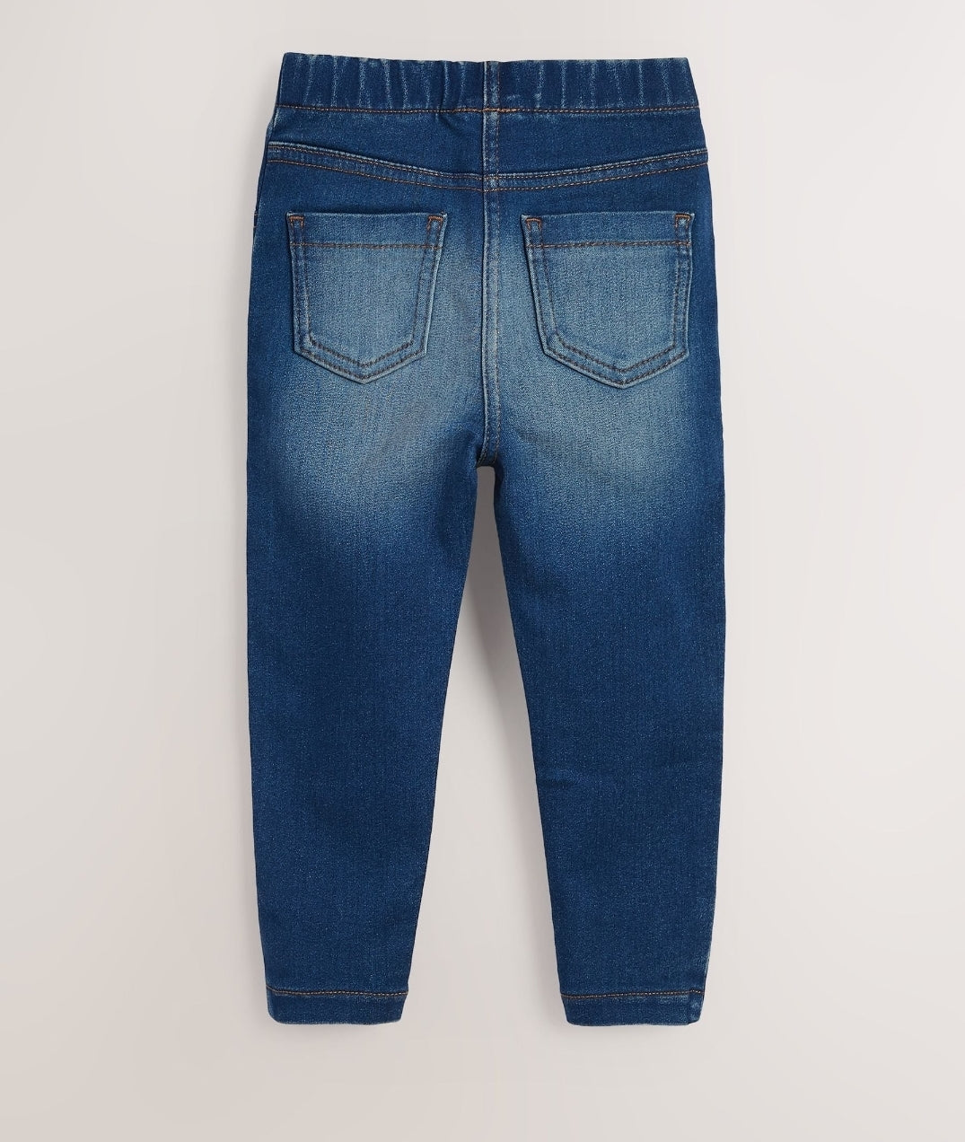Mid Blue/Light Blue Denim 2 Pack Elasticated Waist Jeggings